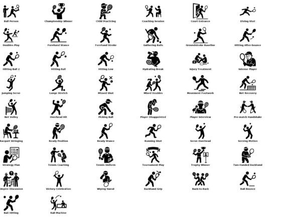 50 Tennis Player Icons Review