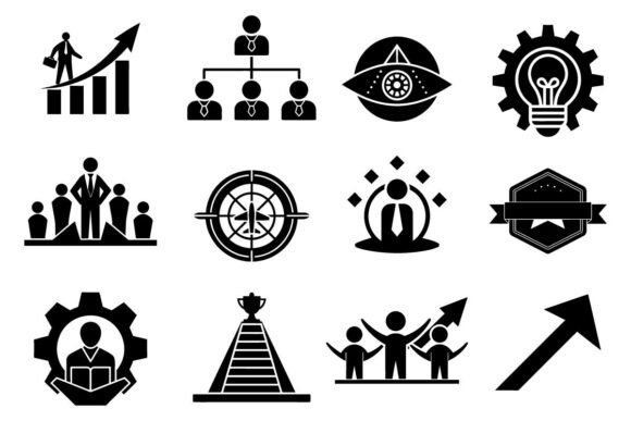 Advancement Vector Icon Set: A Practical Review for Graphics and Illustrations