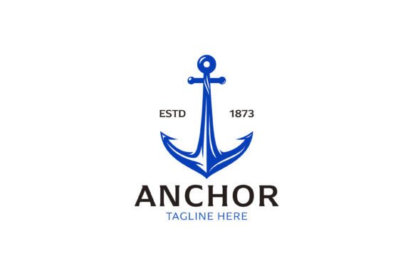 Anchor Logo Marine and Nautical Harbor Review