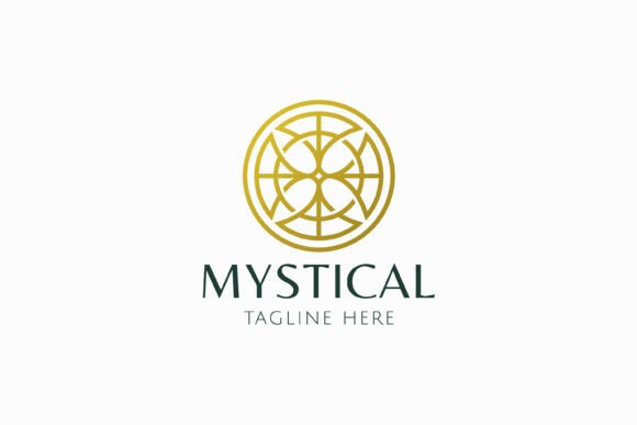 Circle Linear Sacred Geometric Logo for Graphics and Logo Templates