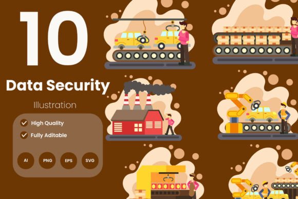 Factory Illustration Pack: Industrial Graphics for Real Crafts