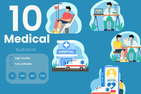 Medical Illustration Pack: Graphics for Editorial & Publishing