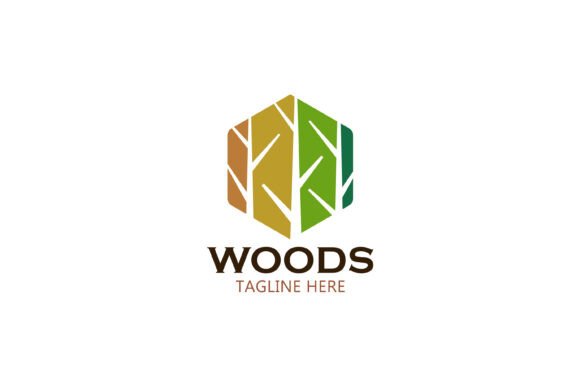 Woods Furniture Architecture Decor Logo: Premium Graphics & Logo Templates